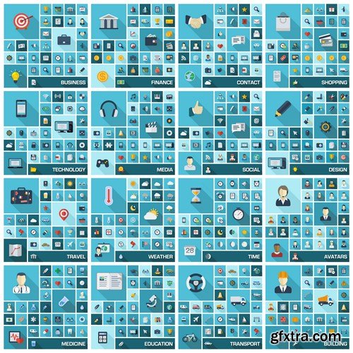Icons MEGA Vector Collection 2, 25xEPS