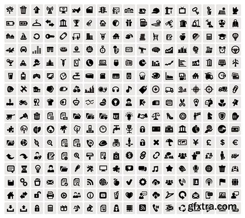 Icons MEGA Vector Collection 2, 25xEPS