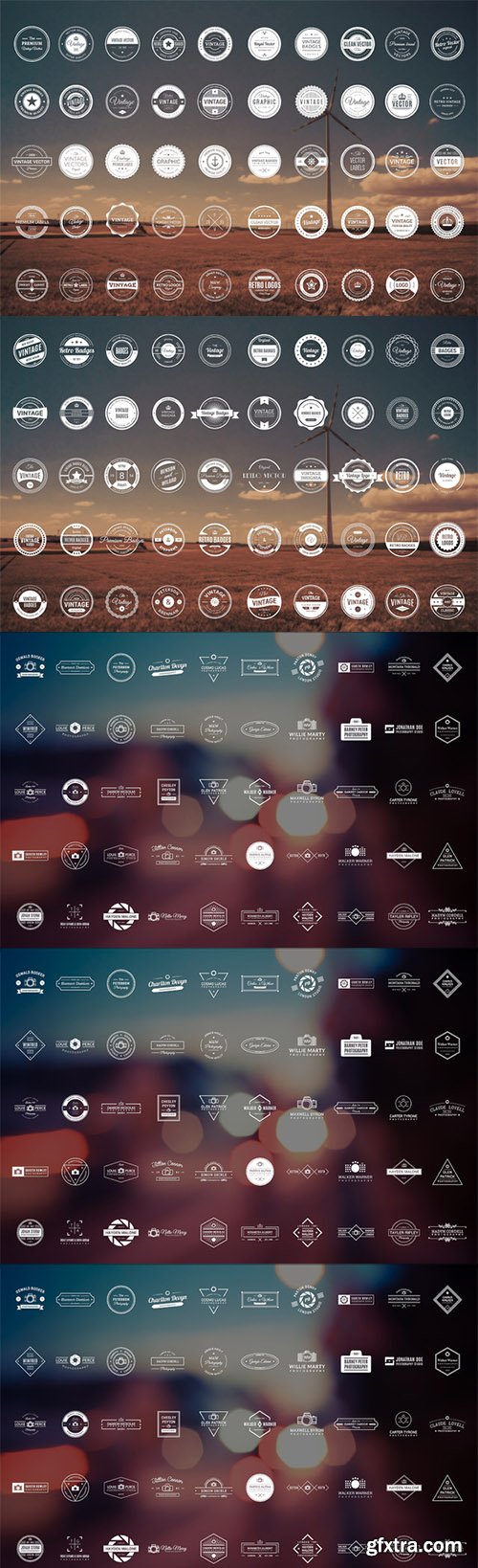 300 Logos &amp; Badges