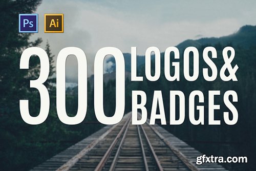 300 Logos &amp; Badges