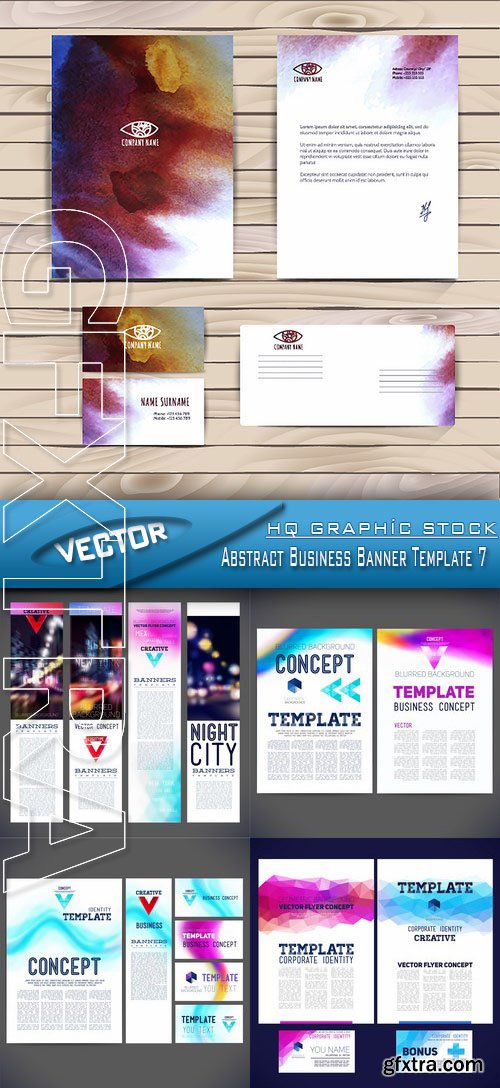Stock Vector - Abstract Business Banner Template 7