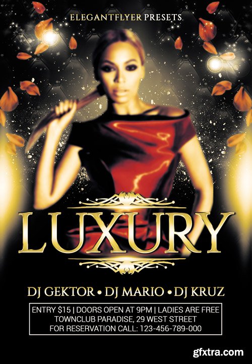 Luxury Party Flyer PSD Template