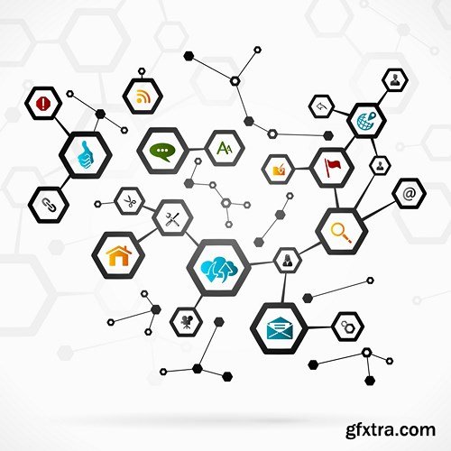 Social Concept - Vector Design Elements, 25xEPS