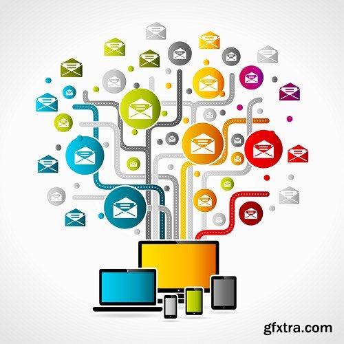 Social Concept - Vector Design Elements, 25xEPS