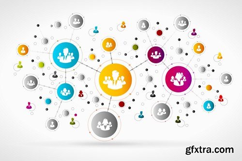 Social Concept - Vector Design Elements, 25xEPS