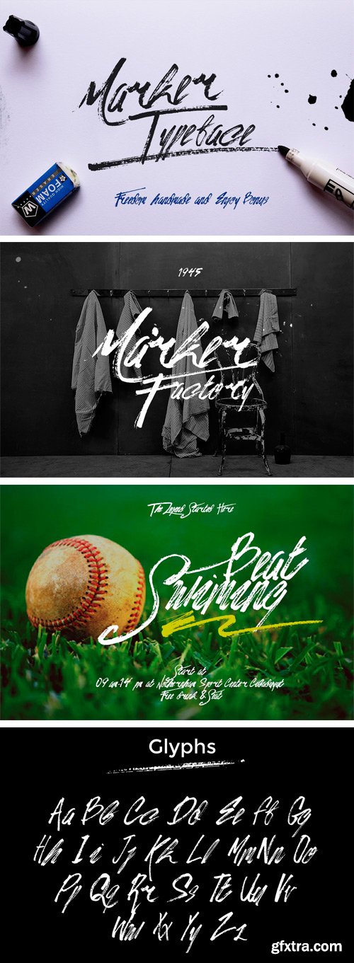 Marker Typeface & Bonus Marker Typeface & Bonus