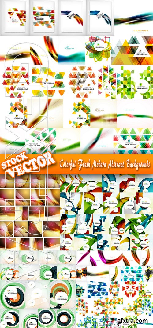 Stock Vector - Colorful Fresh Modern Abstract Backgrounds
