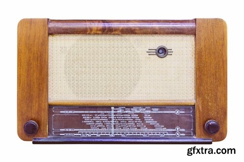Collection of different vintage radios 25 HQ Jpeg