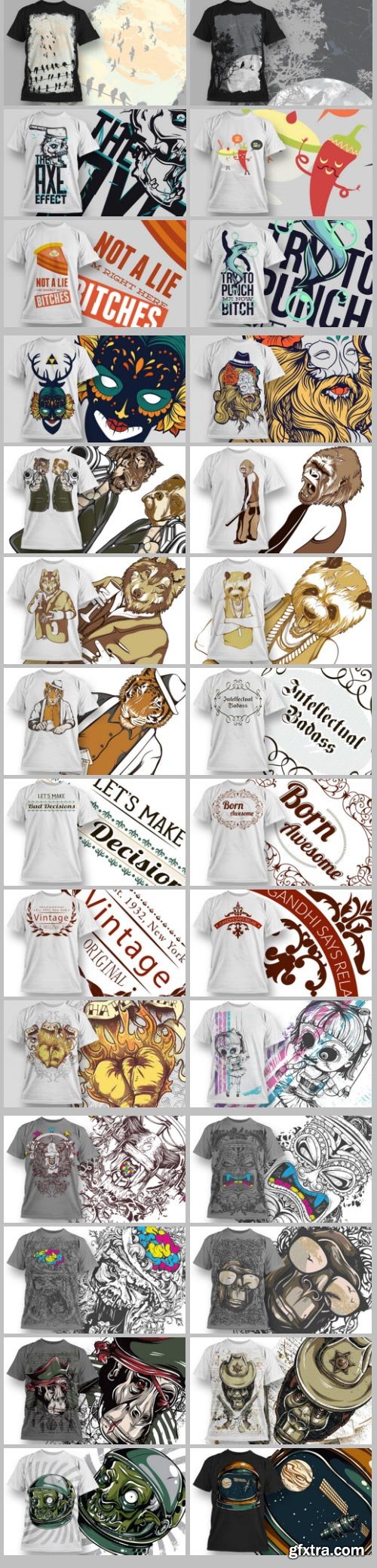 Designious - 50 Premium T-shirt Designs 50xEPS