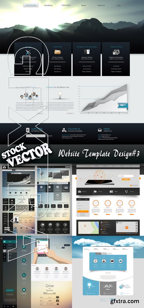 Stock Vector - Website Template Design#3