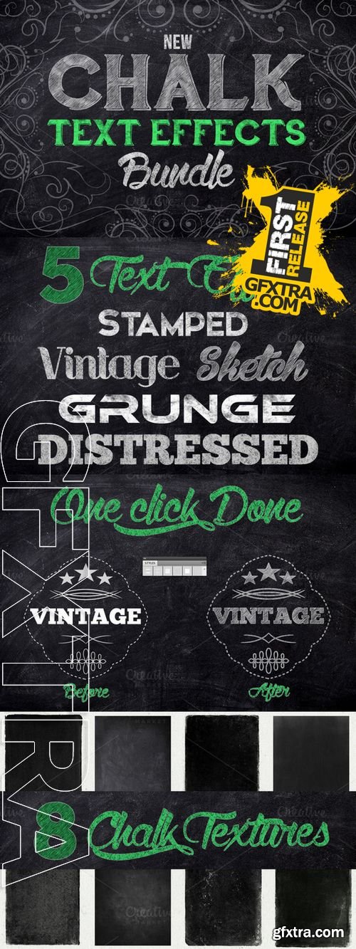 Chalk Text Effect Bundle - CM 162152