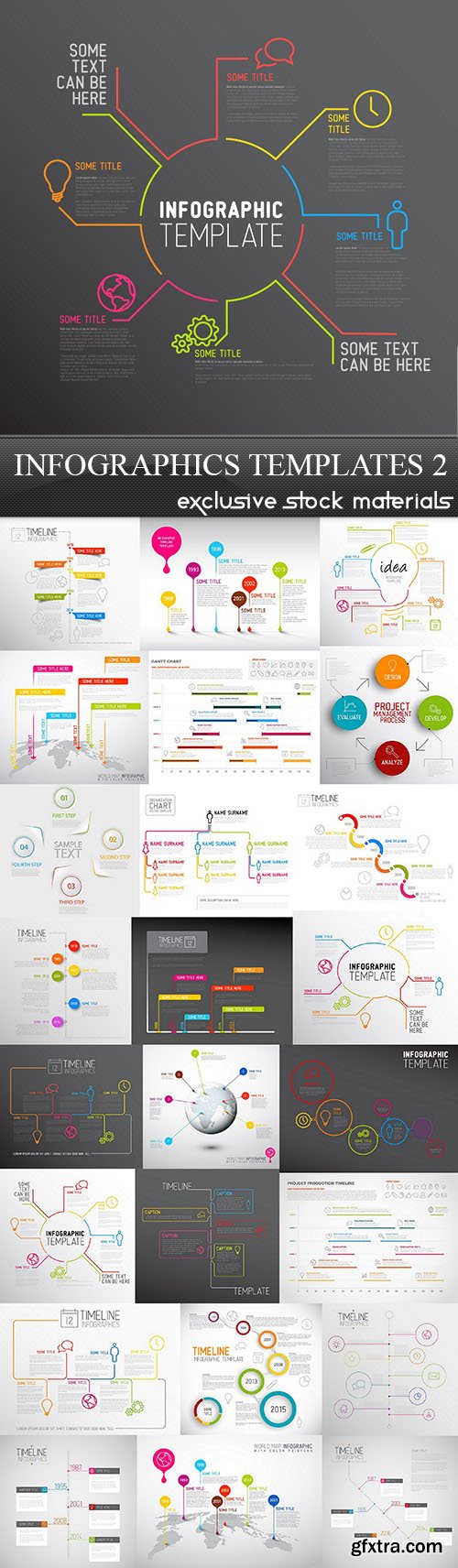 Infographics Templates 2, 25xEPS