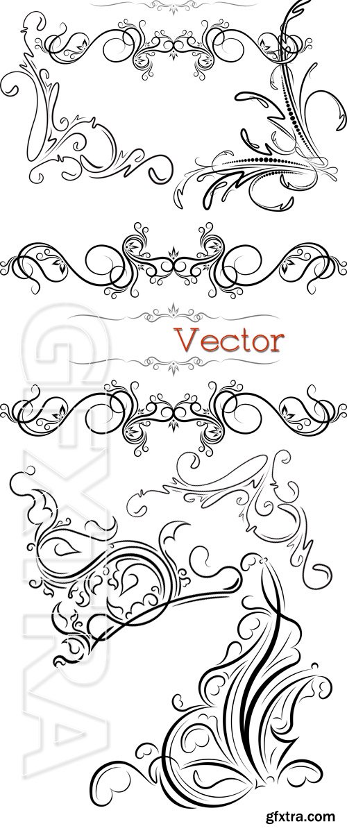 Decorative elements and patterns in Vector #2