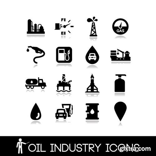 Vector - Oil Industry Icons Set