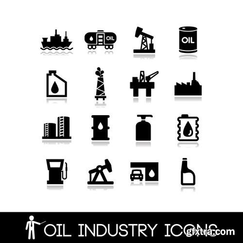 Vector - Oil Industry Icons Set