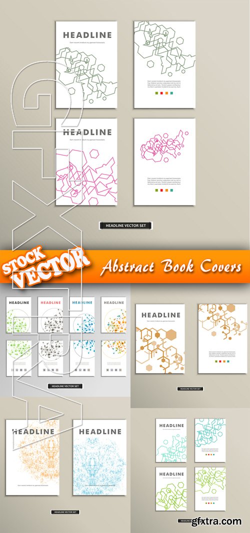 Stock Vector - Abstract Book Covers