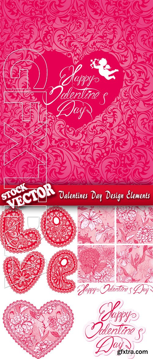 Stock Vector - Valentines Day Design Elements
