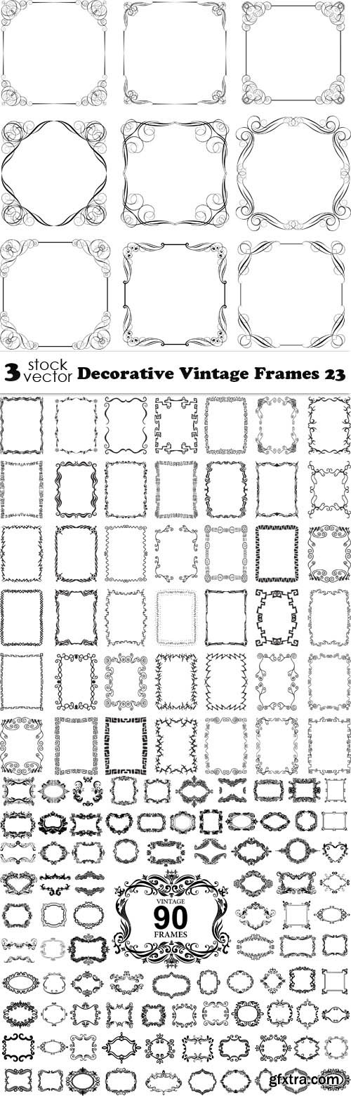 Vectors - Decorative Vintage Frames 23