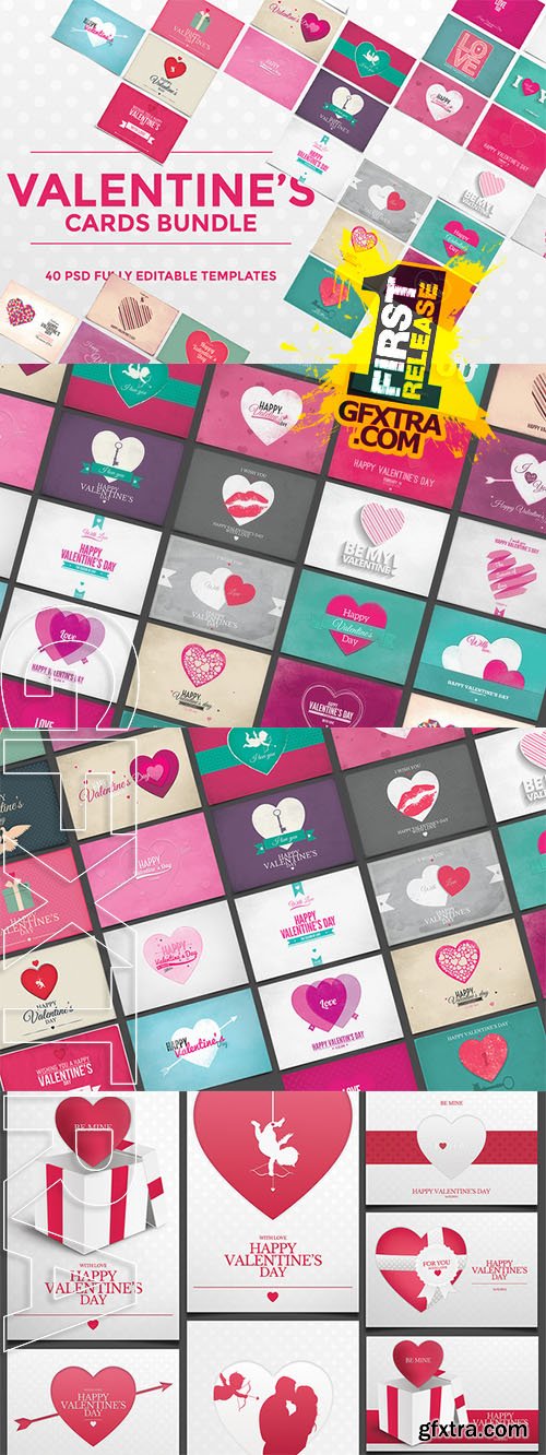 40 Valentine's Day Cards - CM 159631