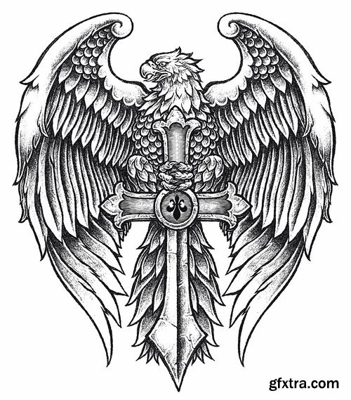 Tattoo element 7, 25 x EPS