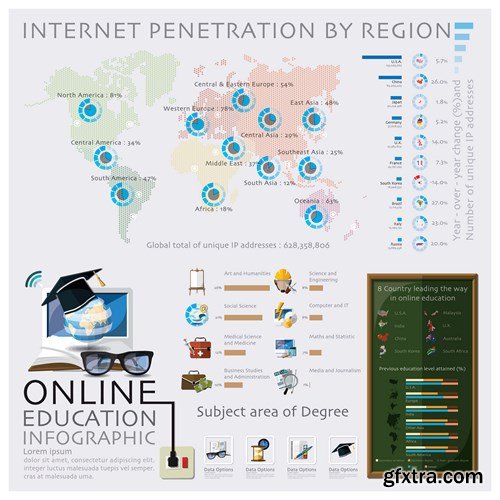 Infographics Elements 8, 25xEPS