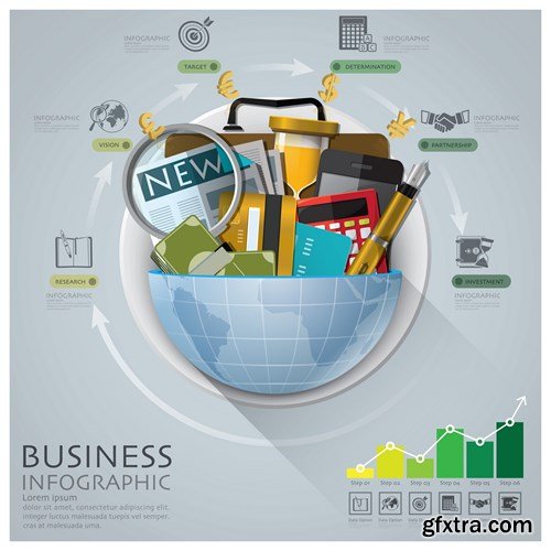 Infographics Elements 8, 25xEPS