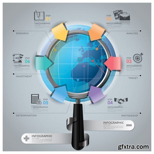 Infographics Elements 8, 25xEPS