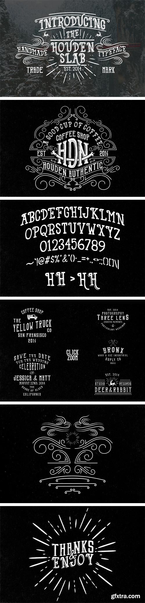 CM - Houden &amp; HDN Typeface