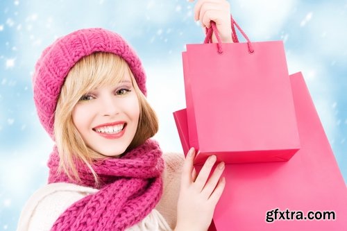 Collection of beautiful girls with shopping bags 25 HQ Jpeg