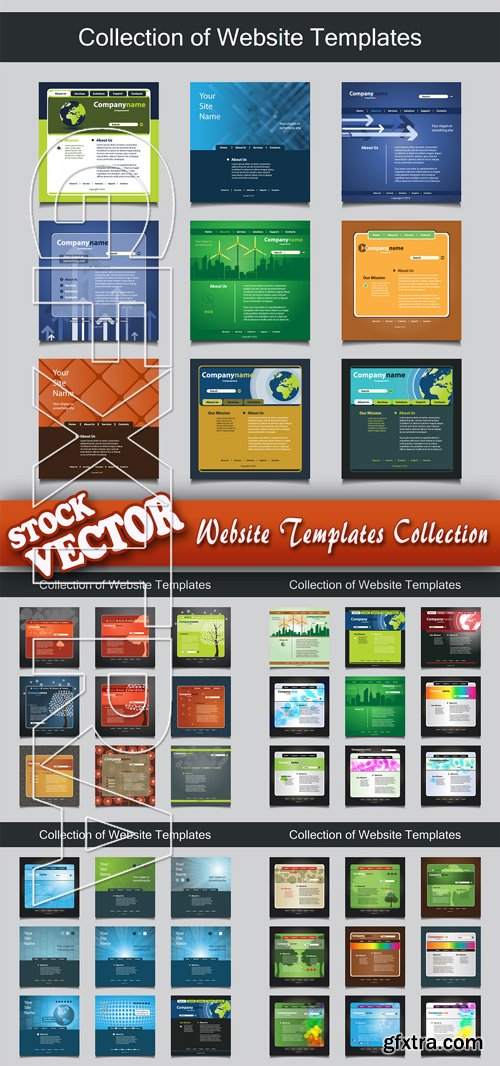 Stock Vector - Website Templates Collection