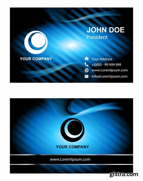 Collection of business cards templates #10-25 Eps