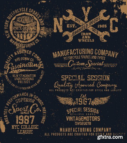 Stock Vector - Vintage Graphic Design, 25EPS