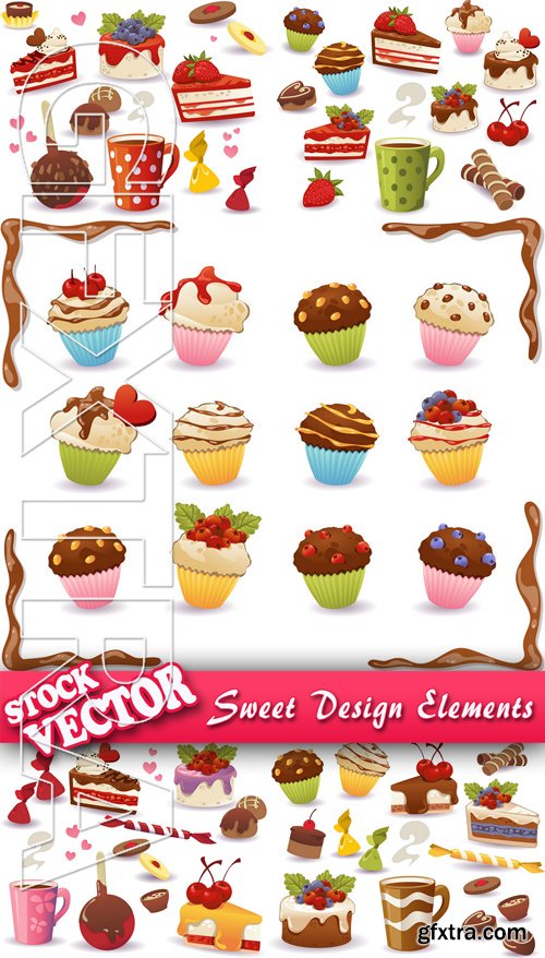 Stock Vector - Sweet Design Elements