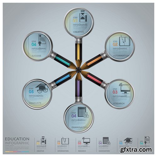 Infographics Elements 9, 25xEPS