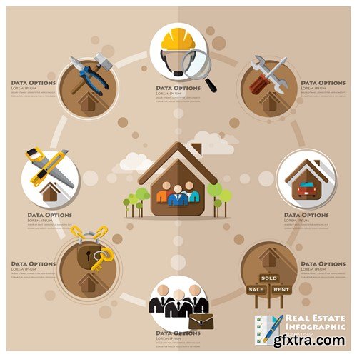 Infographics Elements 9, 25xEPS