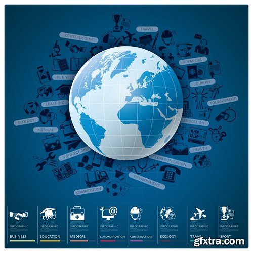 Infographics Elements 9, 25xEPS