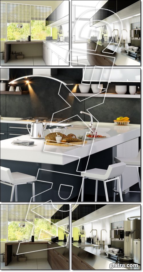 Stylish Kitchen Design - Stock photo