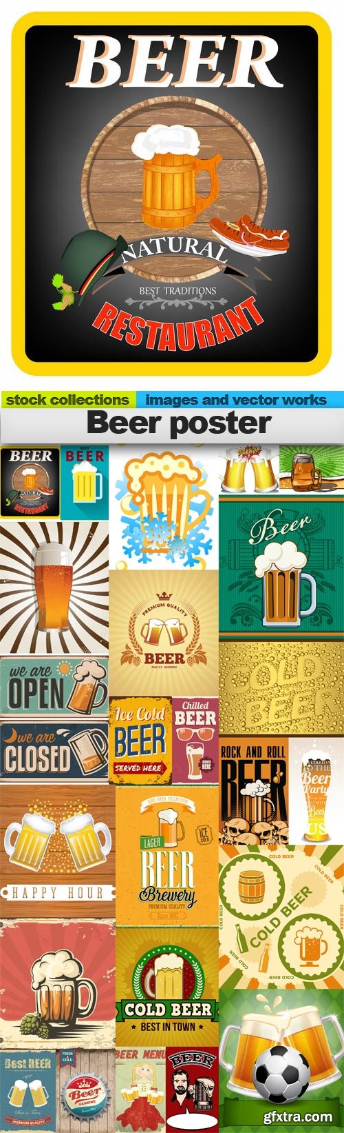 beer poster,25 x EPS beer poster,25 x EPS