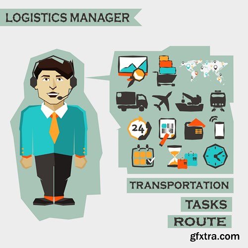 Flat Design - Icons Profession, 25xEPS