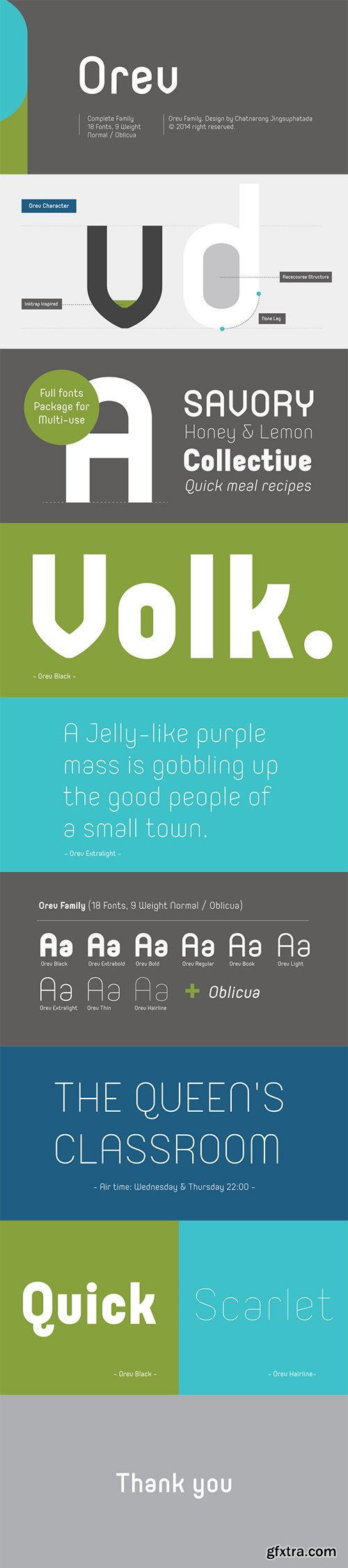Orev - Rounded Sans Serif Font Family 18xOTF