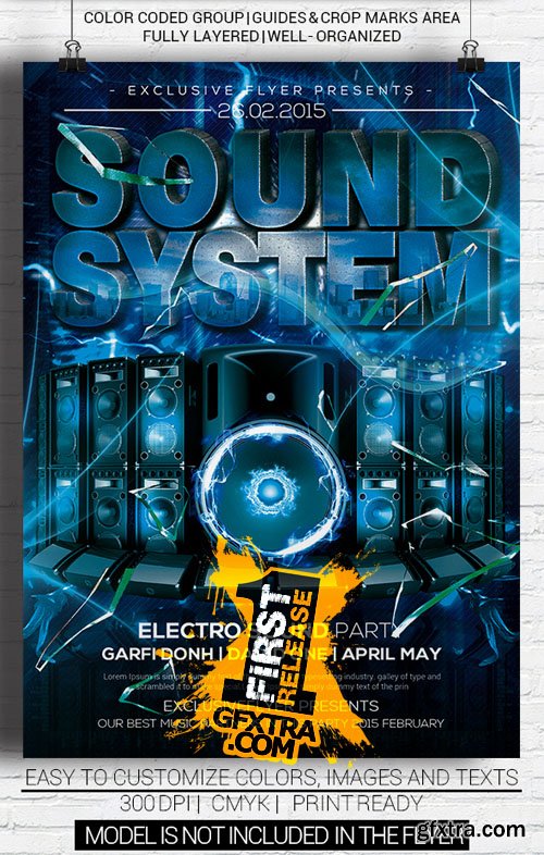 Sound System Party Flyer Template Sound System Party Flyer Template
