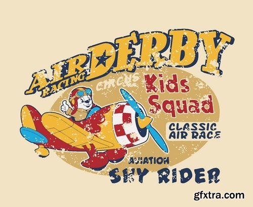 T-shirt print design for kids 2 25xEPS