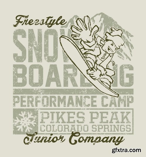 T-shirt print design for kids 2 25xEPS