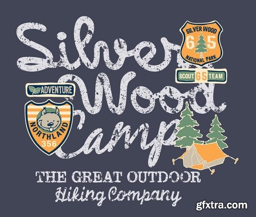 T-shirt print design for kids 2 25xEPS