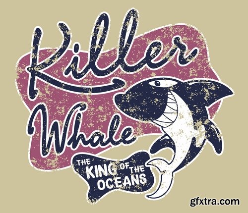 T-shirt print design for kids 2 25xEPS