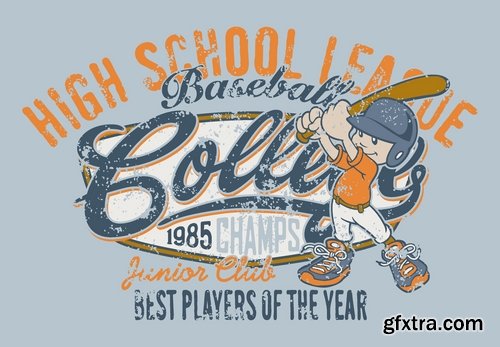 T-shirt print design for kids 2 25xEPS