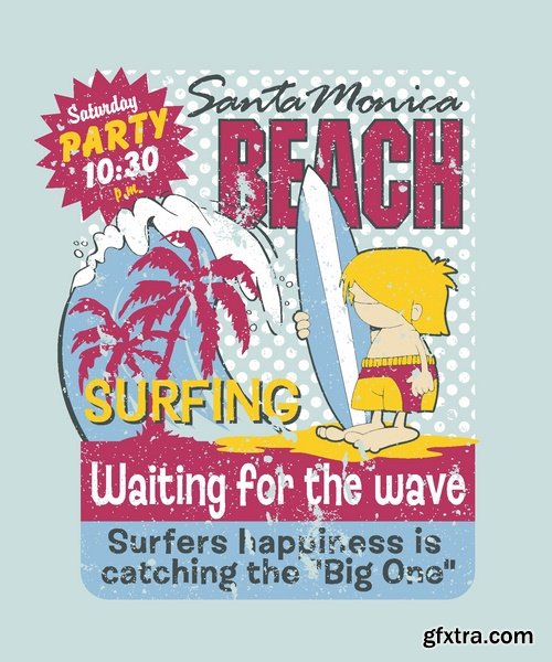 T-shirt print design for kids 2 25xEPS