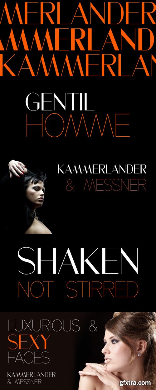 Kammerlander Font Family $44 Kammerlander Font Family $44