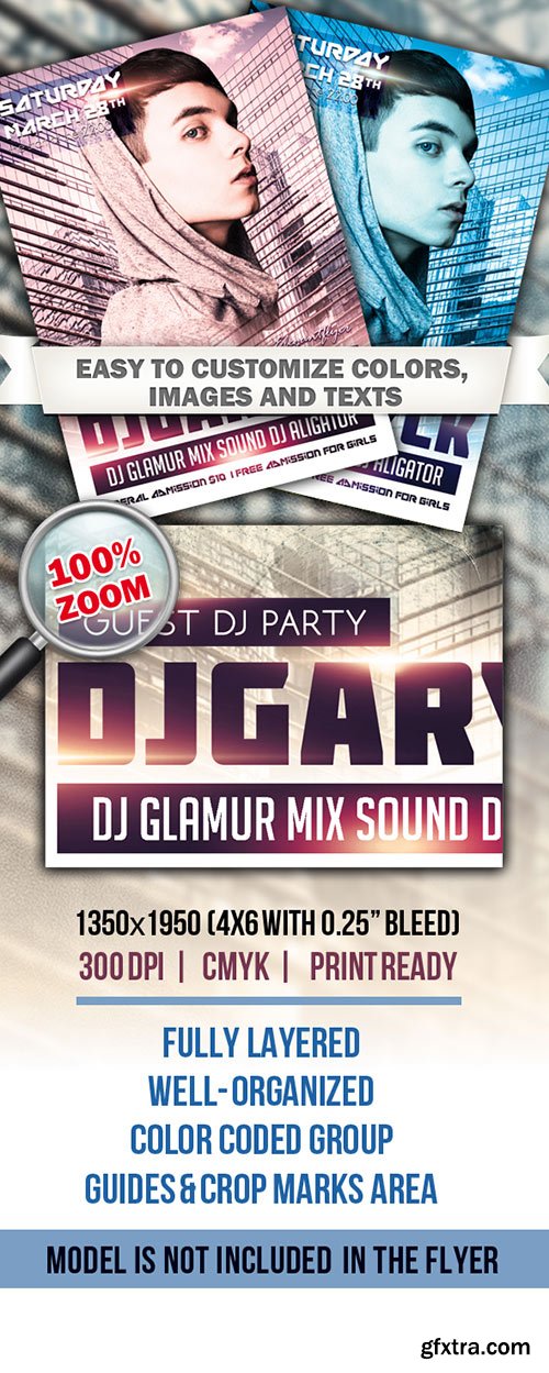 Guest Dj Party &ndash; Club and Party Flyer PSD Template