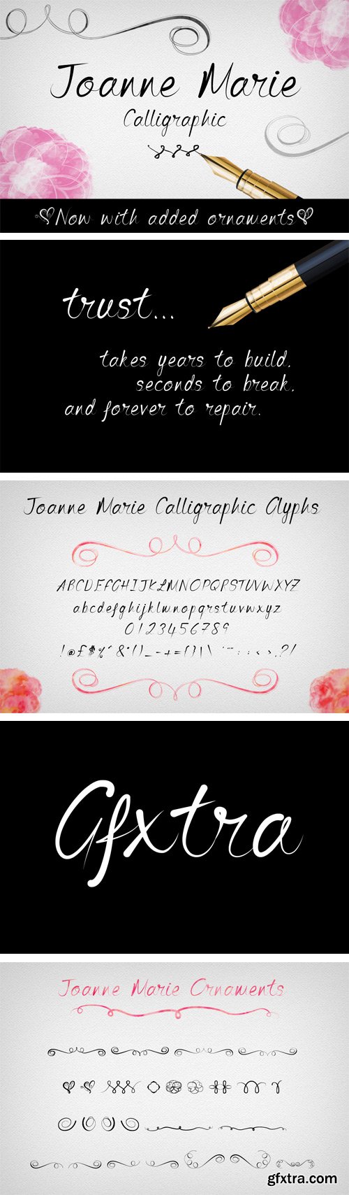 CM - Joanne Marie Calligraphic Font